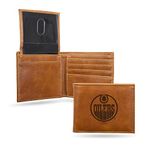 Rico Industries Laser Engraved Billfold Wallet, Edmonton Oilers, 3.5 x 4.25-inches