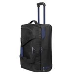 Rocklands® Lightweight Luggage Rolling Holdall Suitcase Wheeled Duffle Bag Cargo Travel Bag RL501 (Navy/Black, Small (Carry on) 20" (H55 x L39.5 x 23 cm))