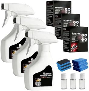 Headlight Restoration Kit, 2026 New Headlight Cleaning and Polishing Spray, Multifunctional Headlight Oxidation Remover Spray for Vehicle Maintenance (3 Set)