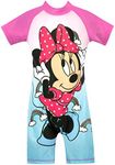 Disney Girls Minnie Mouse Swimsuit Blue 4 to 5 Years