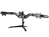 Silverstone Tek Triple LCD Monitor Desk Stand with 90 Degrees Rotation up to 24-Inch (ARM31BS)