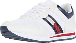 Tommy Hilfiger Women's Twliams Sneaker, White120, 8.5