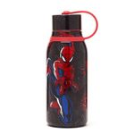 Disney Store Official Spider-Man Insulated Kids' Water Bottle in Stainless Steel, 330ml, Marvel Superhero School Drink Flask with Screw Top Lid and Carry Handle