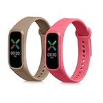 kwmobile Straps Compatible with Oppo Band Sport Straps - 2x Replacement Silicone Watch Bands