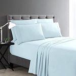 Cathay Home 3-Piece Micro Caress Luxurious Sheet Set with 1 Additional Pillowcase, Twin, Aqua