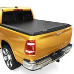 YITAMOTOR Soft Roll Up Truck Bed Tonneau Cover Compatible with 2003-2022 Dodge Ram 2500 3500, Fleetside 8 ft Bed w/o Rambox
