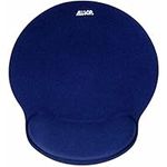 ALLSOP 30206 Memory Foam Mouse Pad With Built In Wrist Rest ErgonomicStress Relief (Blue)