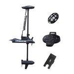 AQUOS Haswing CaymanB Electric Bow Mount 24V Saltwater & Freshwater Trolling Motor - 80lbs Thrust, 48in Shaft, with Wireless Remote & Wireless Foot Control, Quick Release Bracket