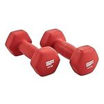 Structure Fitness Neoprene Hand Weights Dumbbell Set Iron Home Gym Fitness Aerobic Exercise Soft Touch Grip Soft on Floors Excellent Fitness Accessories For Toning and Strength Workouts