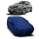 AOSIS® UV Rays Protector & Dust Proof Car Body Cover Thick Polyster Fabric(190T) Designed for Toyota Etios Liva with Mirror Pocket | Scratch Proof |Heat Resistant | 100% (Navy)