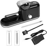Plastic Cigarette Rolling Machine - Efficient, User-Friendly for Beginners Experts, Portable Versatile for Tube - Ideal for Smokers, DIY Enthusiasts, Gift Buyers, with Cigarette Grinder, Black