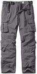 linlon Men's Outdoor Casual Quick Drying Lightweight Hiking Cargo Pants with 8 Pockets,Grey,38