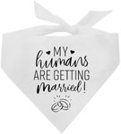 My Humans are Getting Married Dog Bandana (White OS 645)