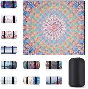 memKiya 80x80 Extra Large Picnic Blankets Waterproof Sandproof Couple Outdoor Beach Blanket Foldable Grass Park Lawn Concert Mat Summer Camping Essentials Rv Travel Vacation Accessories Festival Gift