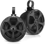 Pyle 2-Way Dual Waterproof Off-Road Speakers - 5.25 Inch 1000W Marine Grade Wake Tower Speakers System, Full Range Outdoor Audio Stereo Speaker for ATV, UTV, Quad, Jeep, Boat - Pyle PLUTV51BK,Black