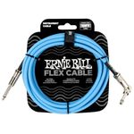 Ernie Ball Flex Instrument Cable Straight/Angle 10ft - Blue (P06464)