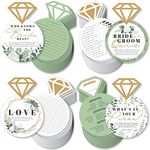 Big Dot of Happiness Boho Botanical Bride - 4 Greenery Bridal Shower Games - 10 Cards Each - Gamerific Bundle