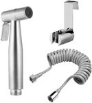 Handheld Bidet Sprayer Toilet Kit, with Water Tank Hook and 59in ABS Flexible Telescopic Shower Hose for Water Plumbing Toilet Bidet Sprayer Gun Bathroom(Gray)