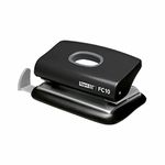 Rapid Fashion FC10 Mini 2 Hole Punch, Punches up to 10 Sheets, Adjustable Guide Bar, Ergonomic Design, Black, 23638501