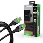 Monster 6ft High Speed 4K HDR HDMI Cable with Built-in Green LED Light, Gaming Video and Computer Cable