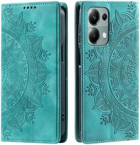 CASEONJAN Cover per Xiaomi Redmi Note 13 Pro 5G, Pelle PU Custodia a portafoglio con scomparti per Slot Schede, Antiurto Flip Caso Cover per Redmi Note 13 Pro 5G (Vintage Verde)