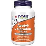 NOW Acetyl L-Carnitine 500mg, 200 V