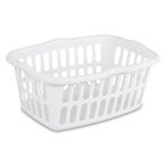 Sterilite 12458012 1.50-Bushel Rectangular Laundry Basket, White (Pack of 12)