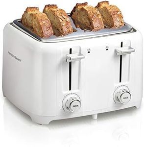 Hamilton Beach 4 Slice Toaster, White, 24218