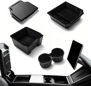 Rayhui 4PC Flocked Organizer Set for 25-26 Model Y & 3 Highland