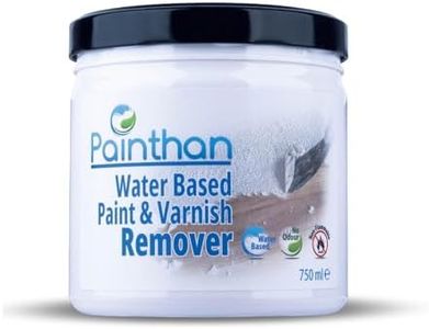 Painthan Paint & Varnish Remover Gel, Odourless, Eco-Friendly, Non-Toxic, Non-Flammable - Powerful Water-Based Paint Stripper for Wood, Metal, Concrete & More - 750ml