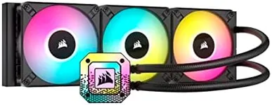 Corsair iCUE H150i Elite CAPELLIX XT Liquid CPU Cooler - Three AF120 RGB Elite Fans - 360mm Radiator - Intel LGA 1700, 1200, 115X, 2066, AMD AM5, AM4 - Included iCUE Commander CORE - Black