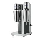 Gurubhai Equipments Electric Stainless Steel Double Head Milkshake Maker, 2-Speed Commercial Mixer With 220V, Includes Mixing Cup, Ideal For Smoothies & Shakes Heavy-Duty Drink Blender,560 Watts