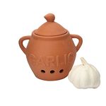 Dexam 17851023 Terracotta Garlic Keeper, Ceramic,12.75cm x 10cm