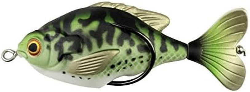 Lunkerhunt Prop Sunfish, Crappie – Fishing Lure with Realistic Design, Prop Action Calls in Fish, Great for Bass and Pike, Freshwater Lure with Soft Plastic, Hollow Body, Weighs ½ oz, 3.25” Length
