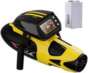 sublue Vapor Pump-Jet Underwater Scooter 3 Gear Speed 60 Minutes 6.21mph 46lbf for Free Diving Scuba Diving Snorkeling Recreational Toys for Yachts and Boats (Yellow+Extra Battery)