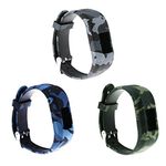 RuenTech Compatible for Garmin vivofit jr and vivofit jr 2 Band (Kid's Bands) Colorful Adjustable Wristbands with Secure Watch-Style Clasp Strap for Vivofit JR (Soldier Pattern)