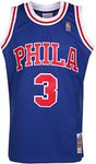 Mitchell & Ness Allen Iverson #3 Philadelphia 76ers 1996-97 Swingman NBA Jersey BLUE, M