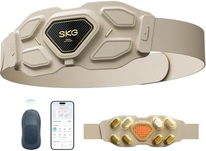 SKG 3.0 Lower Back Massager for Pain Relief Deep Tissue Adjustable Cordless Heating Pad Infrared Vibrating Back Massager with Titanium Massage Head W9 Ultra