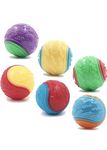 AYR 6Pcs Squeaky Dog Ball, Dog Toys Teeth Cleaning Puppy Chew Toys Pet Training Ball Dog Interactive Dog Bal