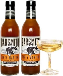 Barsmith Bar Essentials Dirty Martini Mix - No Artificial Flavors or Colors - Olive Brine for Authentic Dirty Martinis - Ideal Cocktail Mixer for Home Bartenders & Cocktail Lovers - 12.7oz (Pack of 2)
