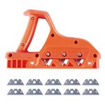 Plasterboard Quick Cutter, Edge Planer with Three Blades, Hand Planer, Plasterboard Chamfer Cutter with 45° and 60° Balden Hand Tool Cutting Tools (60°)