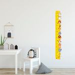 Amazon Brand - Solimo Growth Chart with Wild Animals | PVC Vinyl | Self-Adhesive | Enchanting Home Décor (50 cm x 120 cm, Multicolour)