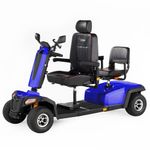 VELECO SHARPY Twin – Four-Wheel Dual-Seat Ride-On Vehicle with Powerful Engine and Long-Lasting Battery (Blue)