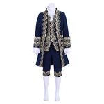 Men's Victorian Fancy Outfit 18th Century Regency Tailcoat Vest Halloween Costume