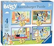 Ravensburger Bluey Toys - 4 in Box Jigsaw Puzzles for Children Age 3 Years Up - 12, 16, 20, 24 Pieces - Gifts for Kids