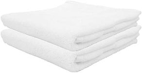 Alpine Swiss 100% Cotton Towel Set 2 Piece Soft and Absorbent 500 GSM Face Towels 13" x 13" White