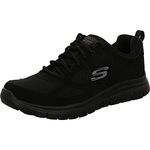 Skechers Burns Agoura, Men's Low-Top Sneakers, Black, 8 UK