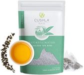 Decaf Oolong Tea Bags, Decaffeinated Hot or Cold Brew, Smoky, Woodsy, Nutty Notes Delicate Toasty Finish - 20 Decaf Oolong Tea Bags