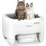 Self-Cleaning Cat Litter Tray, PalNests Open-Top Automatic Cat Litter Box with APP Control, Extra Large Robot Litter Box with Dual Odor Control and 7 Safety Sensors for Multiple Multi-Cats