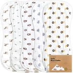 5-Pack Muslin Burp Cloths for Baby 